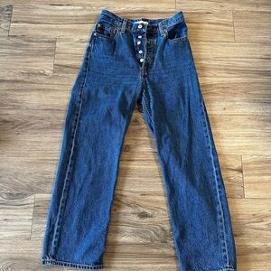 Levi's Dark Blue Straight Jeans
